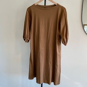 Uniqlo Balloon Sleeve Cotton Dress